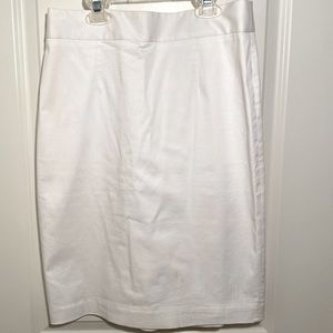 Banana Republic Pencil Skirt, white, size 4